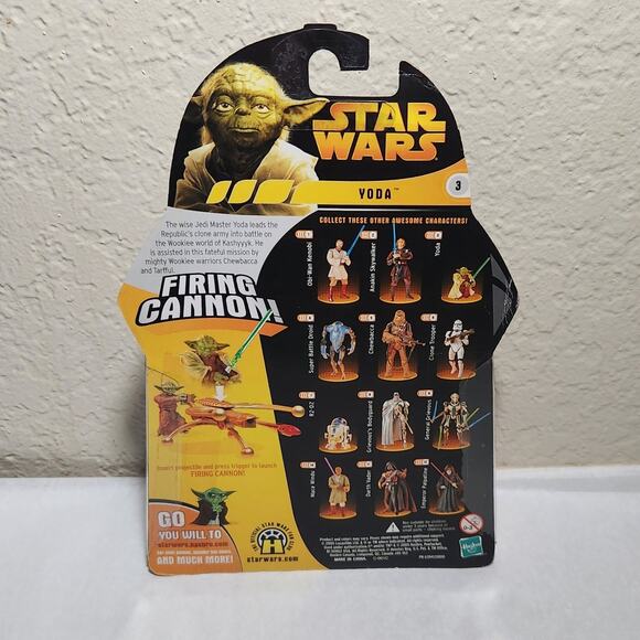 Star Wars Yoda Revenge Of The Sith Firing Canon Action Figure 2005 New Sealed - Picture 3 of 8
